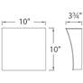 6_Slide 10"H x 10"W 2-Light Wall Sconce in Black more views