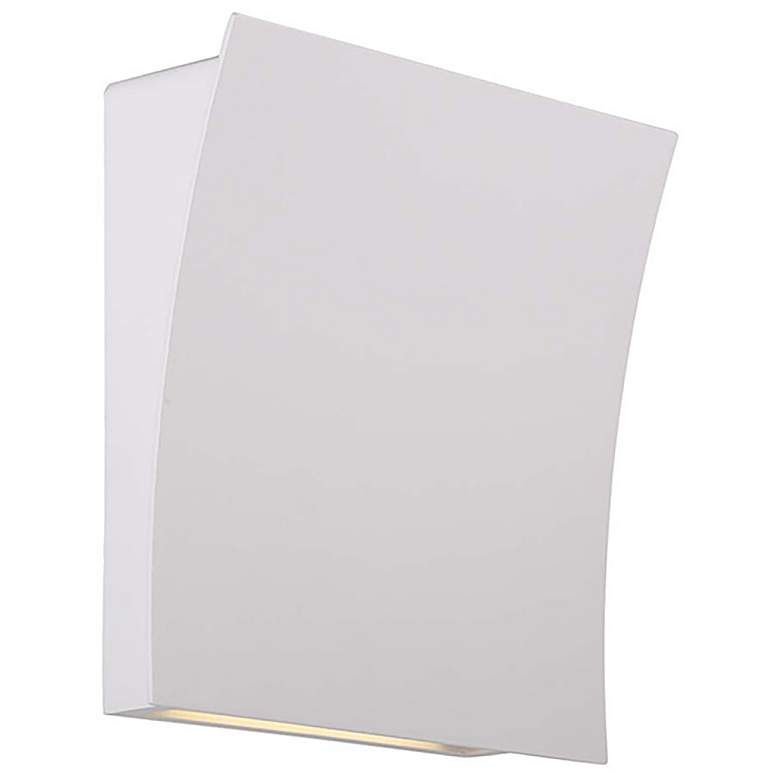 Image 1 Slide 10"H x 10"W 2-Light Wall Sconce in White