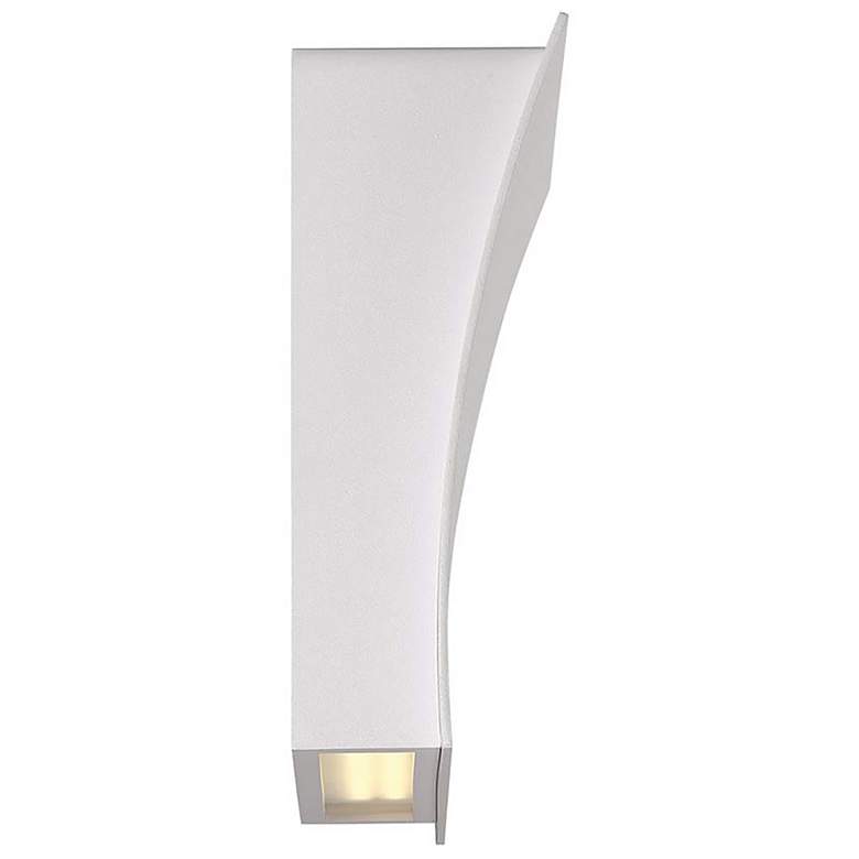Image 3 Slide 10"H x 10"W 2-Light Wall Sconce in White more views