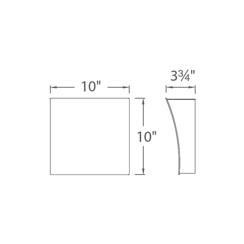 Image 5 Slide 10"H x 10"W 2-Light Wall Sconce in White more views