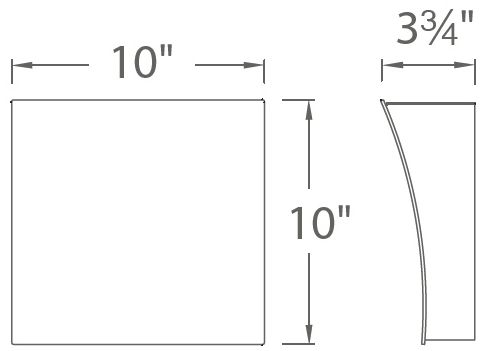 Image 6 Slide 10"H x 10"W 2-Light Wall Sconce in Black more views