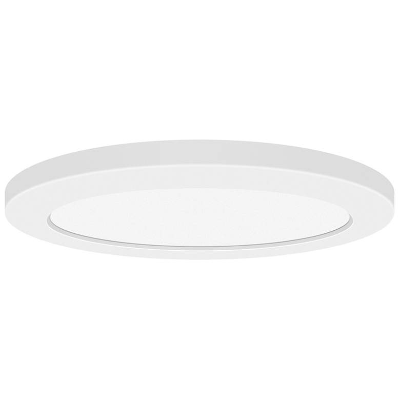 Image 1 Slim 12.5 inch White LED Flush Mount