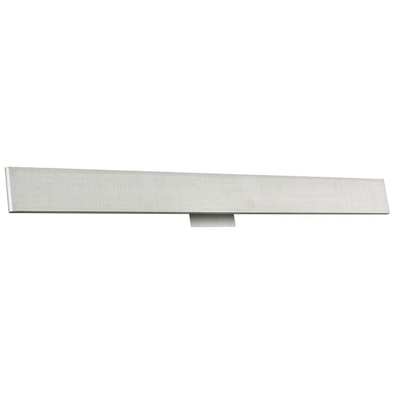 Image 1 Slim 36 inch Wide Brushed Aluminum Up-Down LED Modern Bath Light