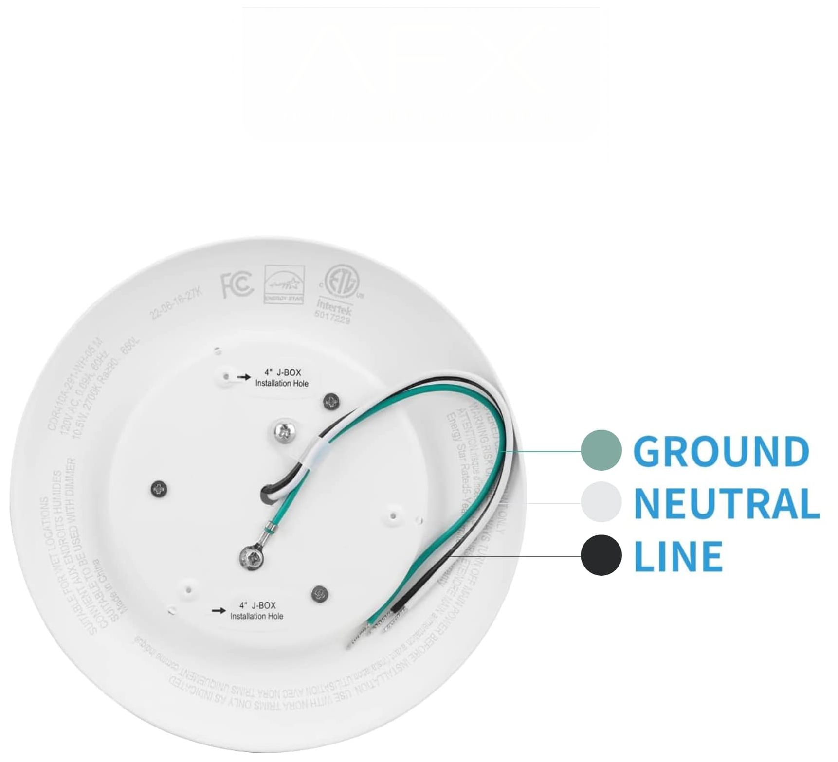 Image 4 Slim 6" Wide White LED Flush Mount more views