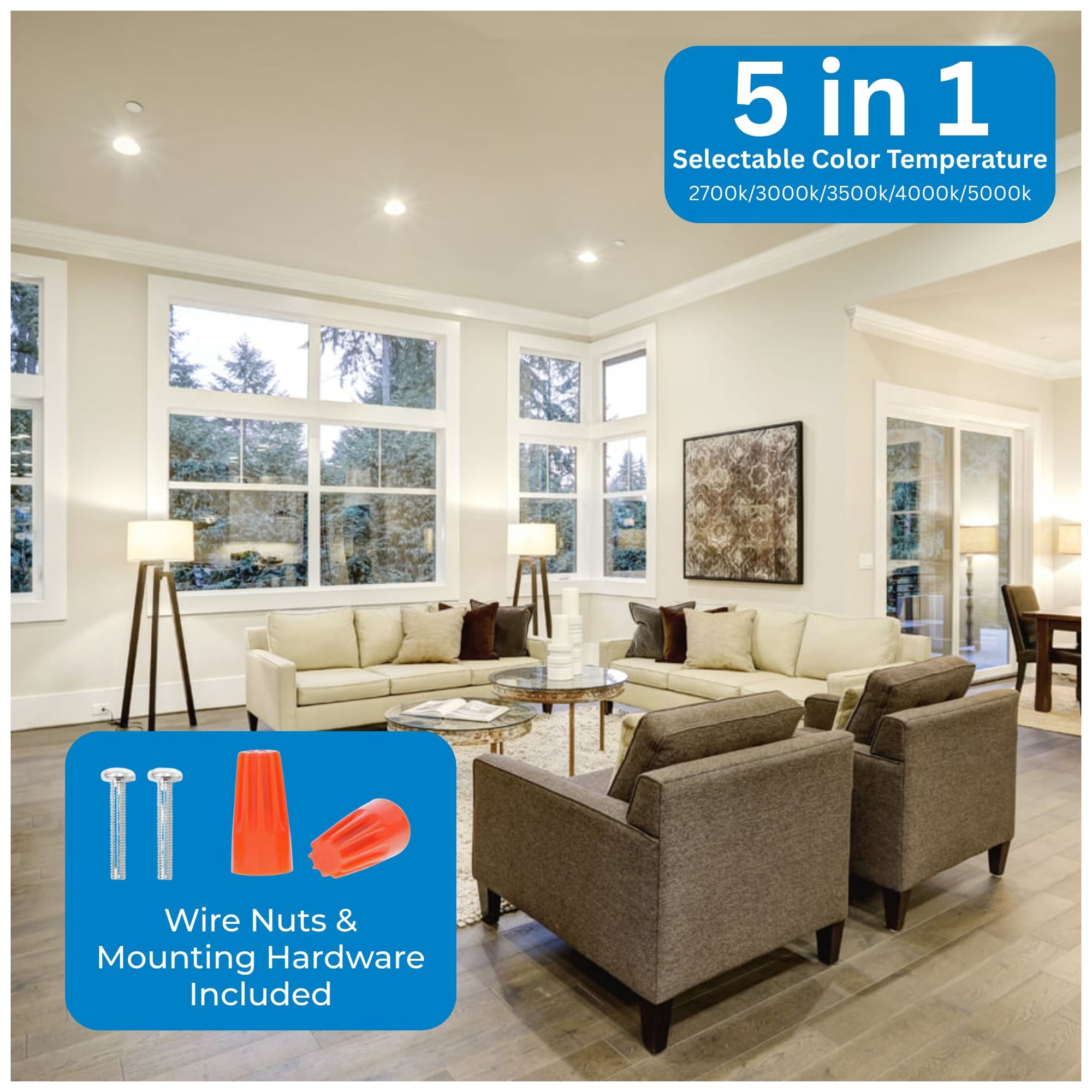 Image 6 Slim 6" Wide White LED Flush Mount more views