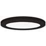 1_Slim 7" Wide Black LED Flush Mount