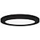 Slim 7" Wide Black LED Flush Mount