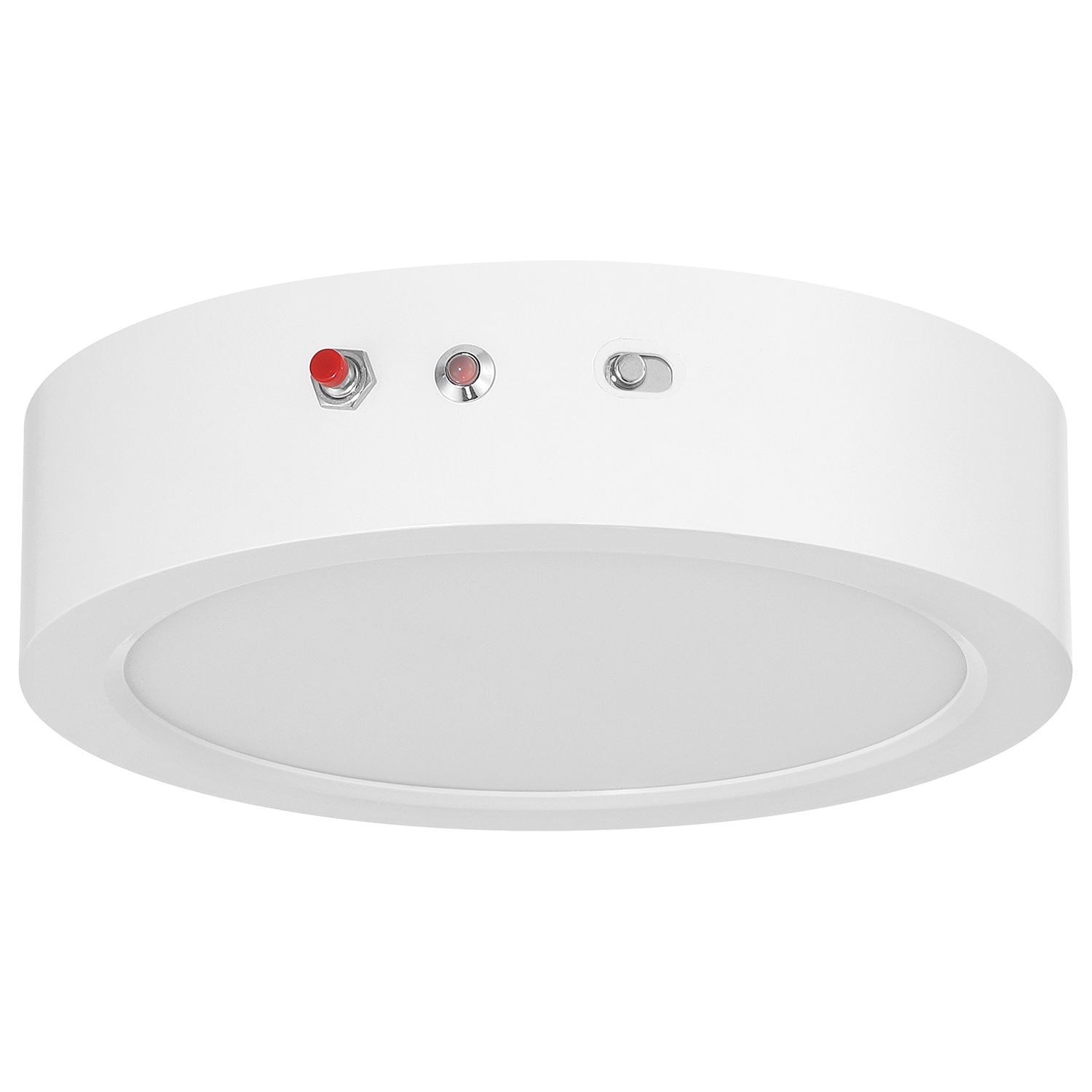 Image 2 Slim 7" Wide White 3CCT Emergency Backup LED Flush Mount more views