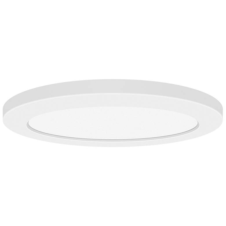 Image 1 Slim 9.5 inch White LED Flush Mount