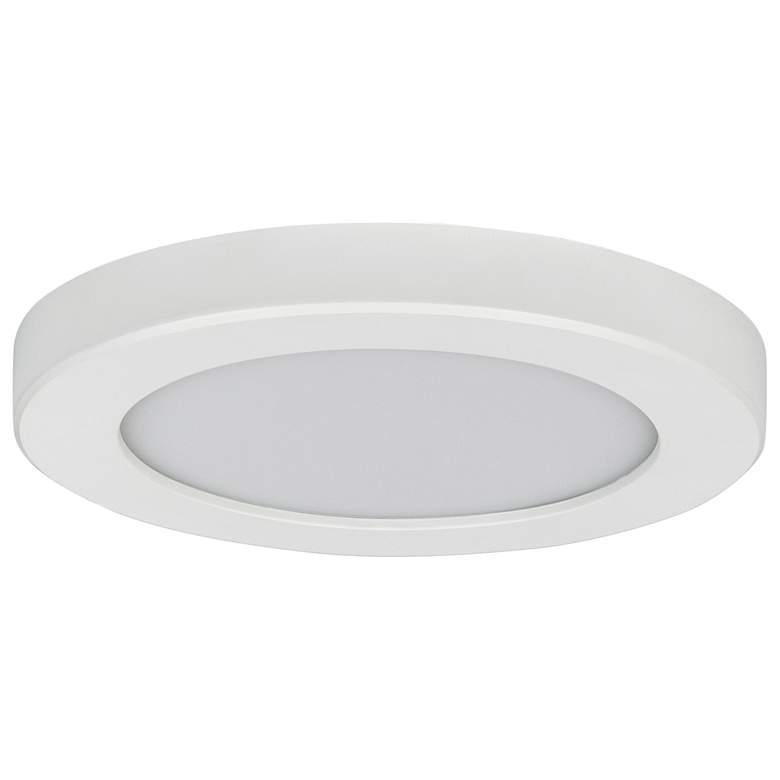 Image 6 Slim 9.5" White LED Flush Mount more views