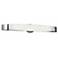 Slim Frosted Glass 29" Wide Fluorescent Bathroom Light