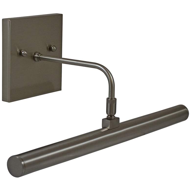 Image 1 Slim-Line 14"W Rubbed Bronze Direct Wire LED Picture Light