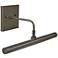 Slim-Line 14"W Rubbed Bronze Direct Wire LED Picture Light