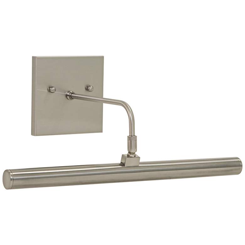Image 1 Slim-Line 14"W Satin Nickel Direct Wire LED Picture Light
