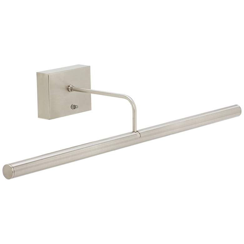 Image 1 Slim-Line 24" Wide Nickel Battery-Powered LED Picture Light