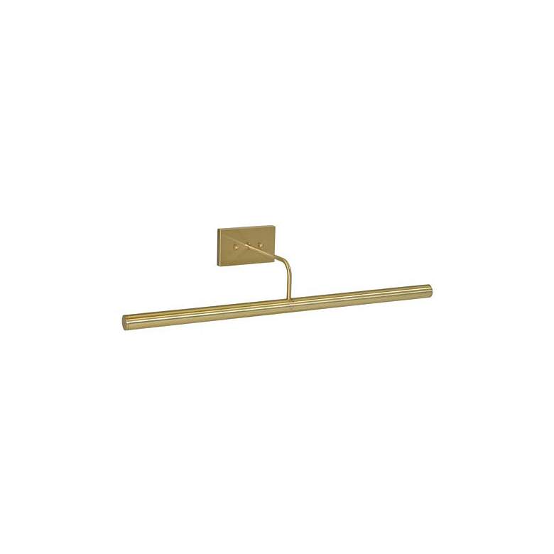 Image 1 Slim-Line 24" Wide Satin Brass Direct Wire Picture Light