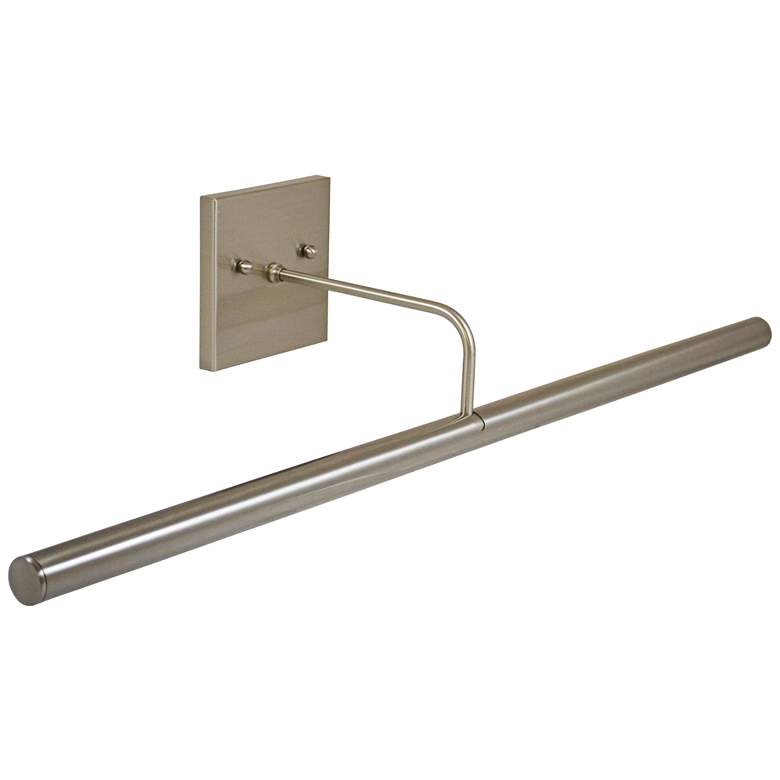 Image 1 Slim-Line 28"W Satin Nickel Direct Wire LED Picture Light