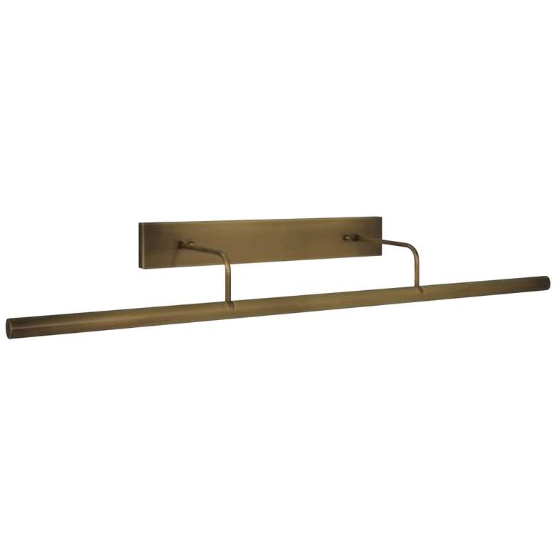 Image 1 Slim-Line 36" Wide Antique Brass Direct Wire Picture Light