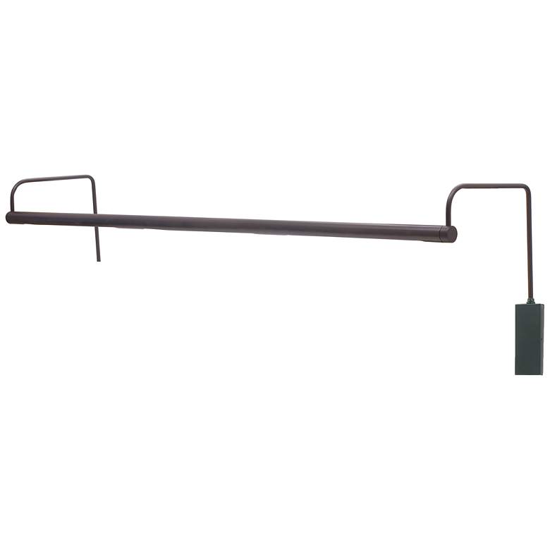 Image 1 Slim-Line 43 inchW Oil-Rubbed Bronze Plug-In LED Picture Light