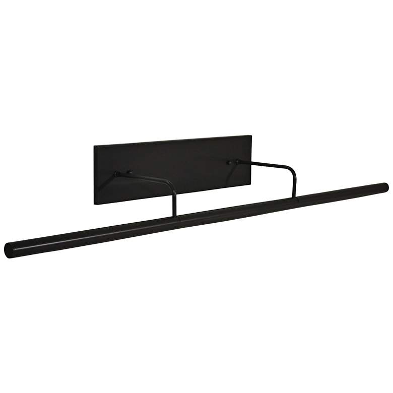 Image 1 Slim-Line 43"W Rubbed Bronze Direct Wire LED Picture Light