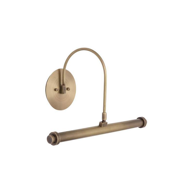 Image 1 Slim-Line XL 16" Wide Antique Brass LED Picture Light