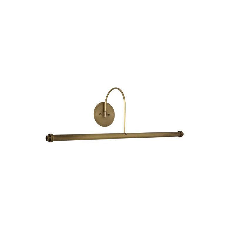 Image 1 Slim-Line XL 30" Wide Antique Brass LED Picture Light