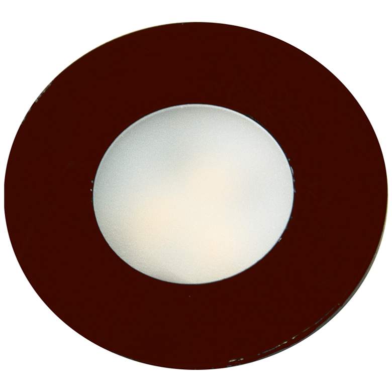 Image 1 SlimEdge&#8482; 1.3 inchW Bronze LED Recess Mount Slim Puck Mini