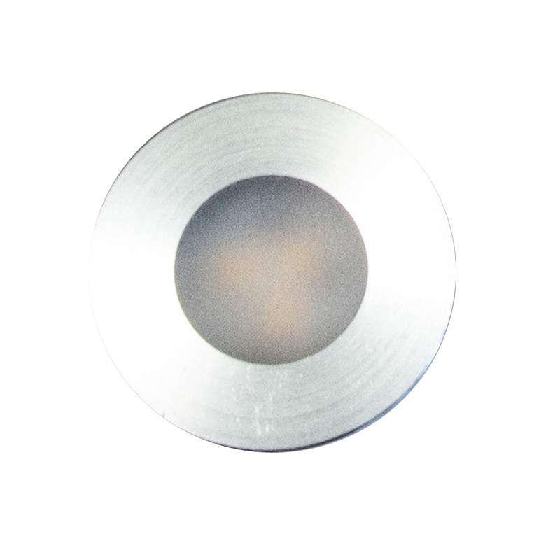 Image 1 SlimEdge&#8482; 1.3 inchW Brush Nickel LED Recess Slim Puck Mini