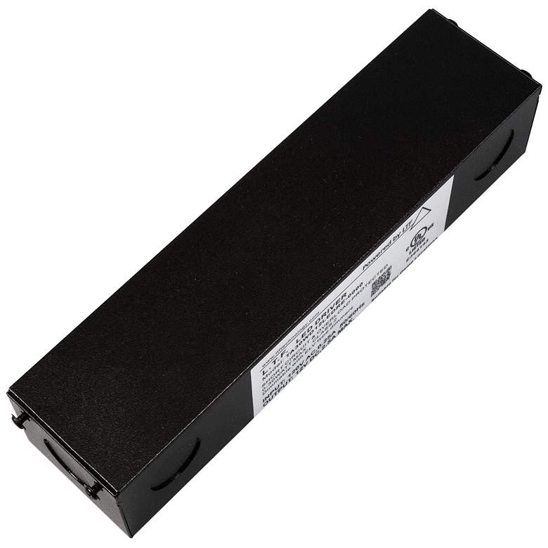Image 1 SlimEdge&#8482; 2 inch Wide Black 24VDC 30W LED Dimmable Power Supply