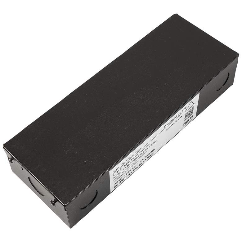 Image 1 SlimEdge&#8482; 3.5 inchW Black 12VDC 100W LED Dimmable Power Supply