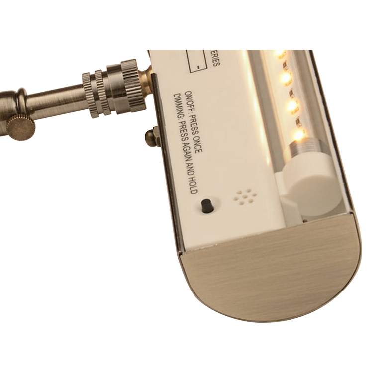 Image 2 Slimline Black 8"W Cordless LED Picture Light more views