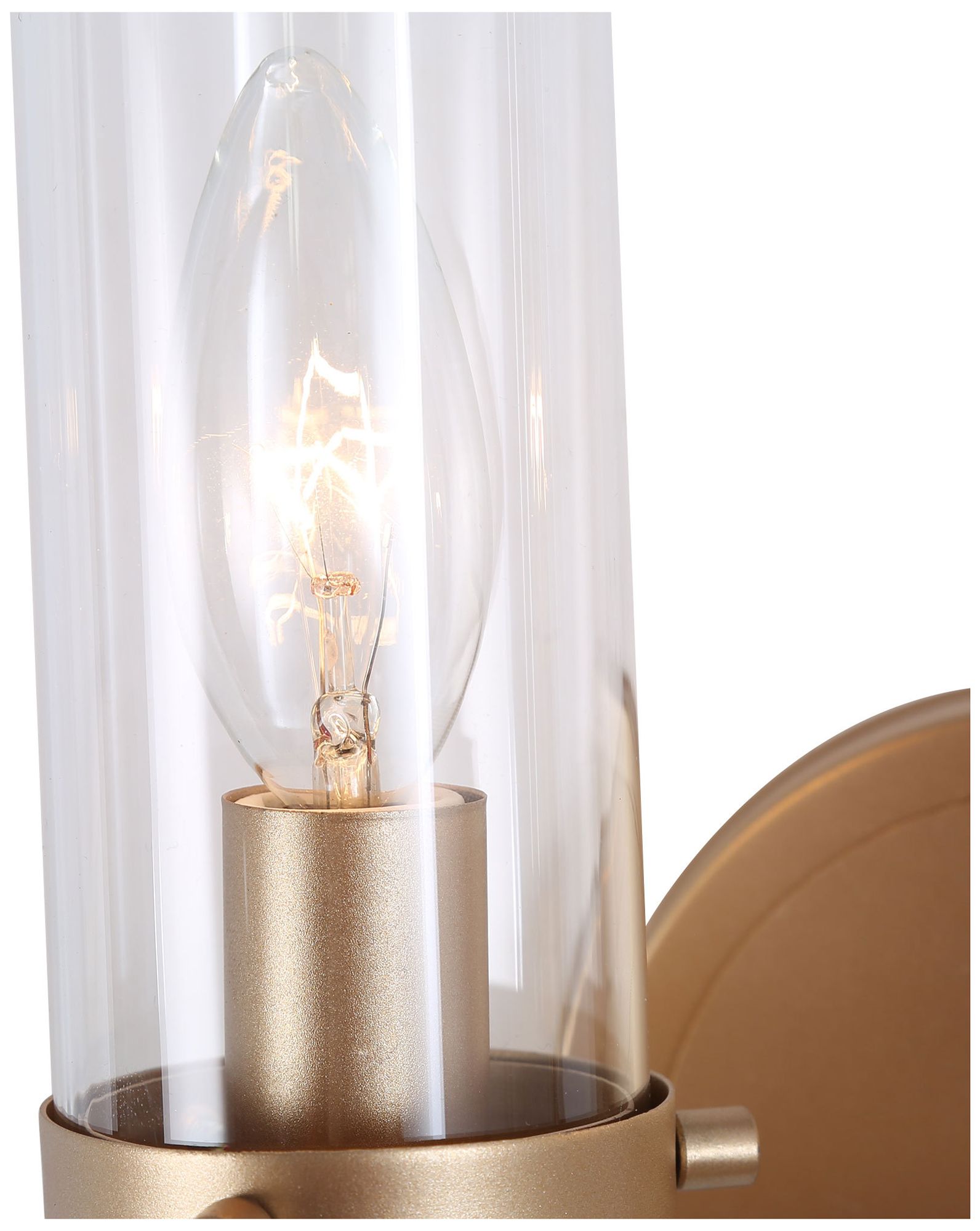 Image 2 Slin 2-Light 12.5" Wide Satin Gold Bath Light more views