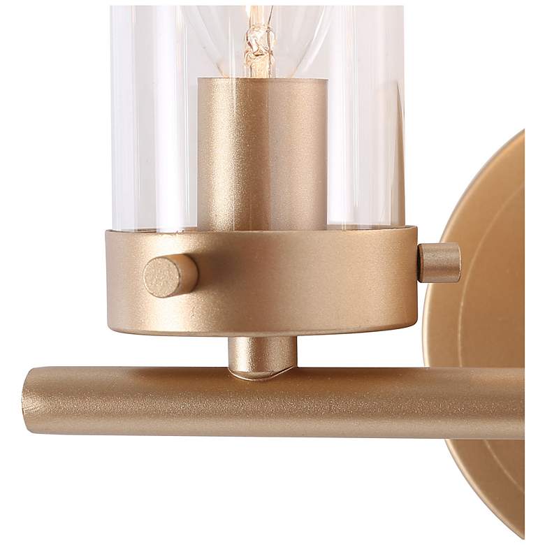Image 4 Slin 2-Light 12.5" Wide Satin Gold Bath Light more views