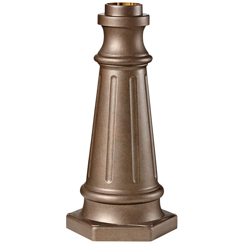 Image 1 Slip-On Corinthian Bronze Outdoor Light Post Base