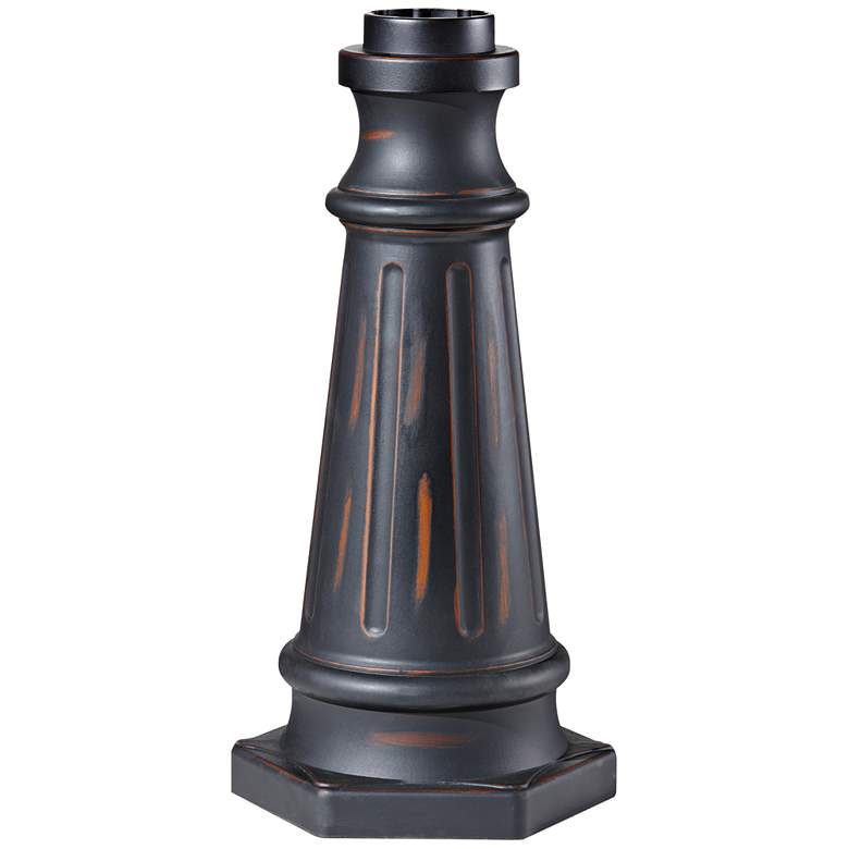 Image 1 Slip-On Deep Espresso Outdoor Light Post Base