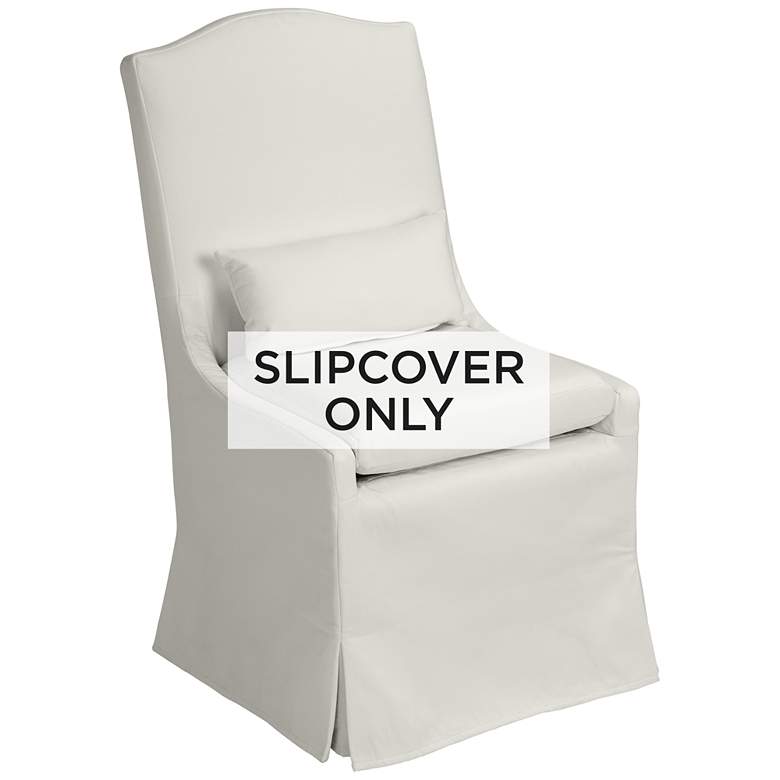 Image 1 Slipcover Only - Pearl White Fabric Cover for Juliete Dining Chairs