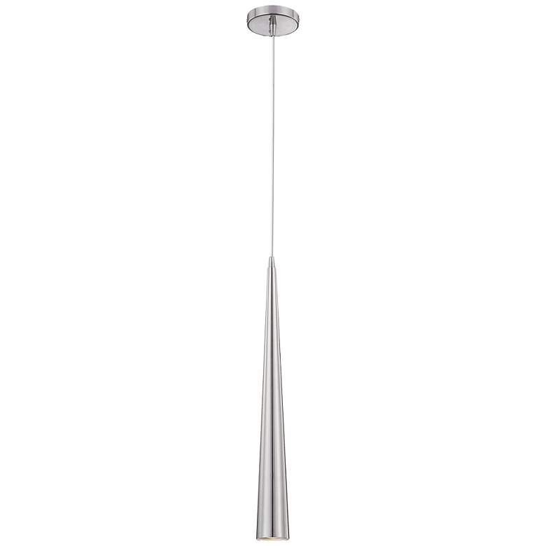 Image 2 Sliver 24" High Satin Nickel Mini Pendant Light
