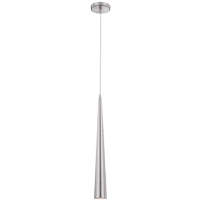 Image 2 Sliver 24 inch High Satin Nickel Mini Pendant Light