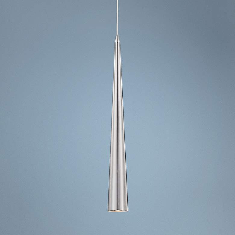 Image 1 Sliver 24" High Satin Nickel Mini Pendant Light