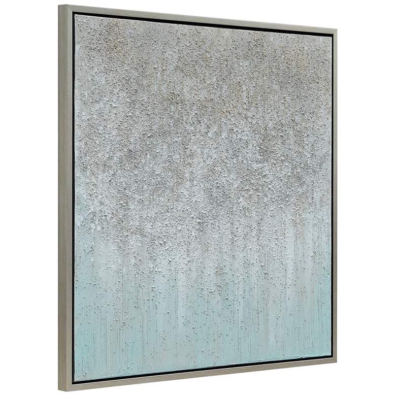 Image 7 Sliver Field 36" Square Metallic Framed Canvas Wall Art more views