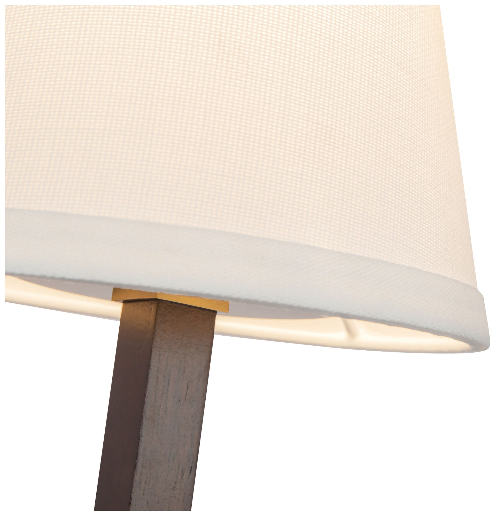Image 4 Sloan 12-in Brushed Gold Wall/Vanity Light with White Linen Shade more views