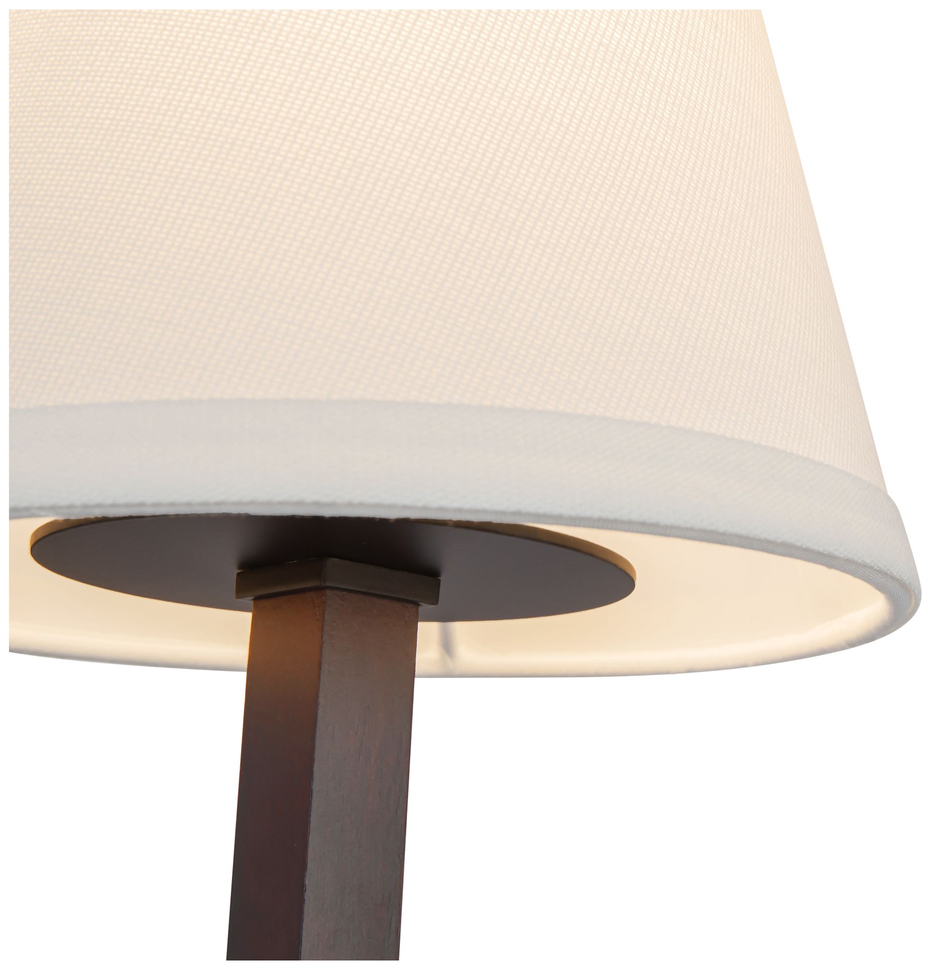 Image 4 Sloan 12-in Matte Black Wall/Vanity Light with White Linen Shade more views