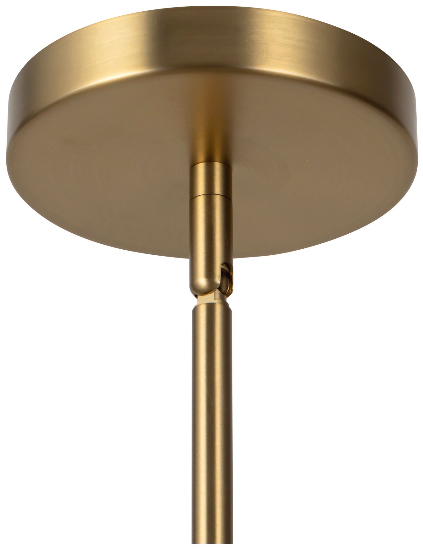 Image 6 Sloan 30-in Brushed Gold Linear Pendant with White Linen Shades more views