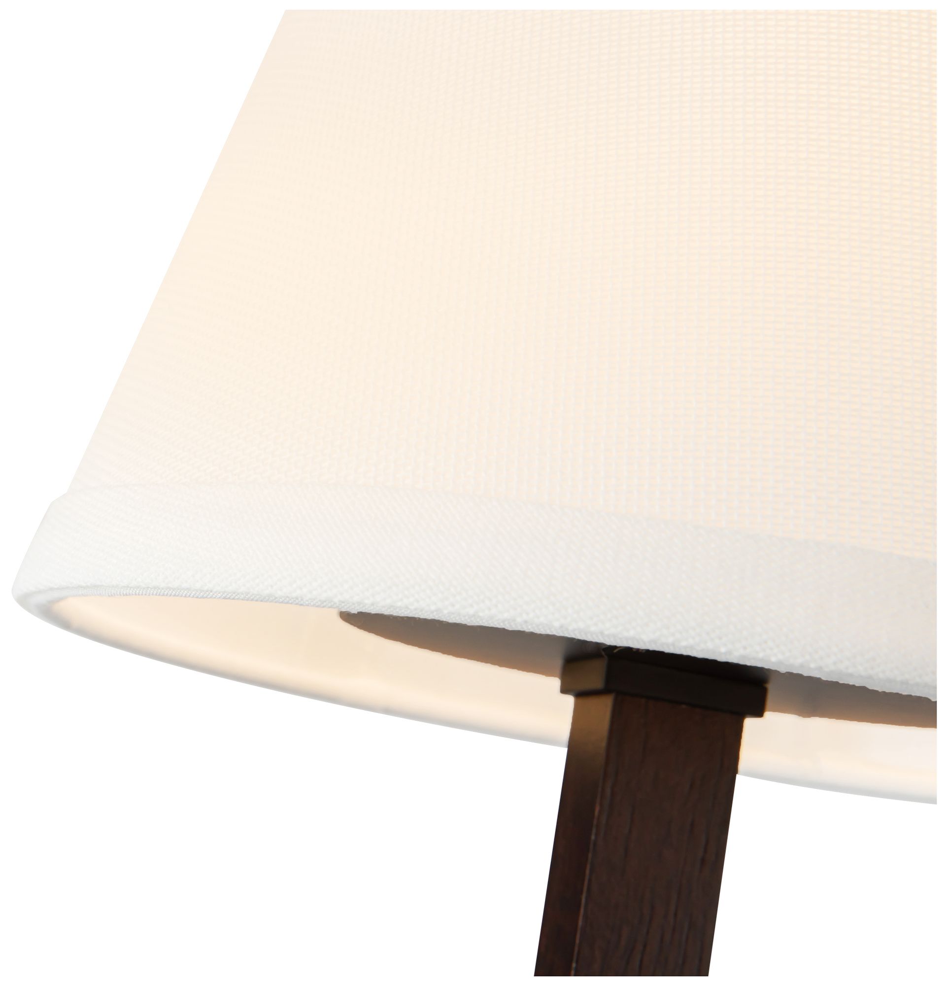 Image 5 Sloan 30-in Matte Black Chandelier with White Linen Shade more views