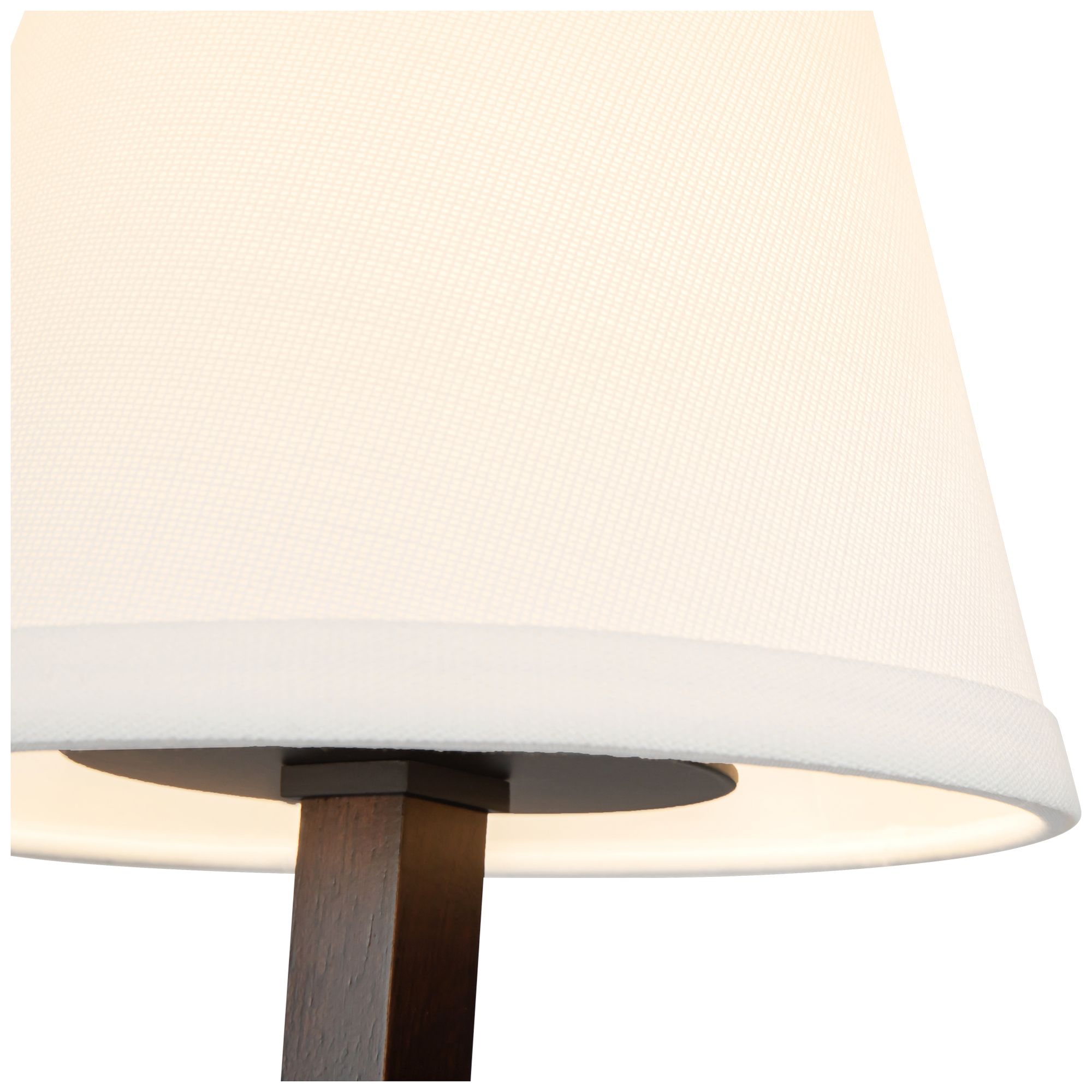 Image 4 Sloan 30-in Matte Black Linear Pendant with White Linen Shades more views