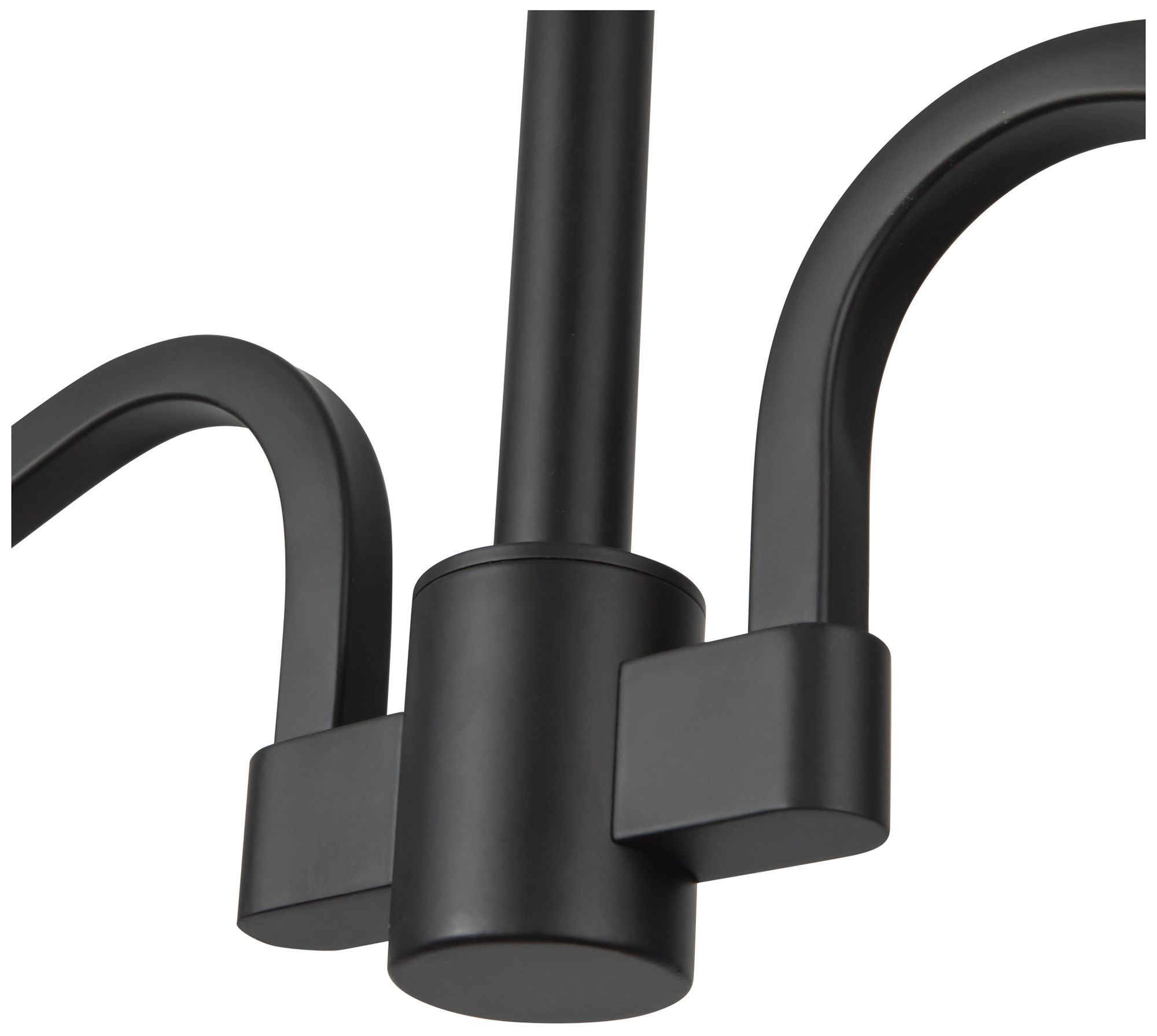 Image 5 Sloan 30-in Matte Black Linear Pendant with White Linen Shades more views