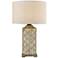 Sloan Brown Gray and Antique White Outdoor Table Lamp