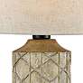 Sloan Brown Gray and Antique White Outdoor Table Lamp