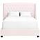 Sloan Cream Velvet Tufted Platform Bed