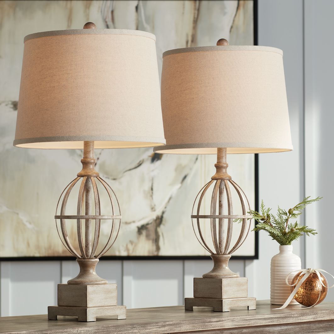 modern farmhouse lamp sets